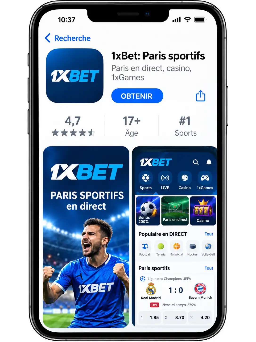 Télécharger 1xBet Sur iPhone Et iOS