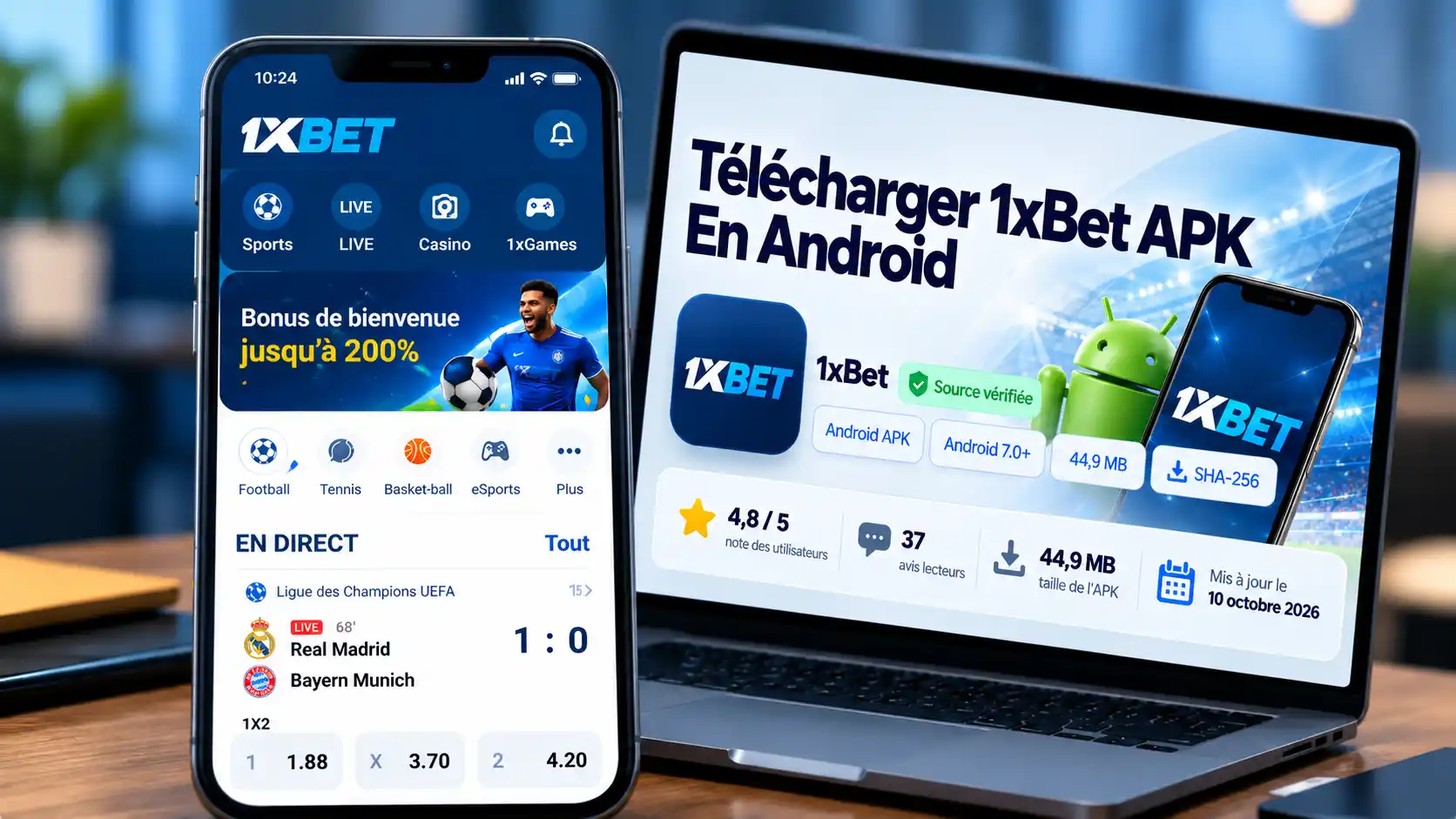 Télécharger 1xBet APK Et Application Pour Android, iOS Et PC