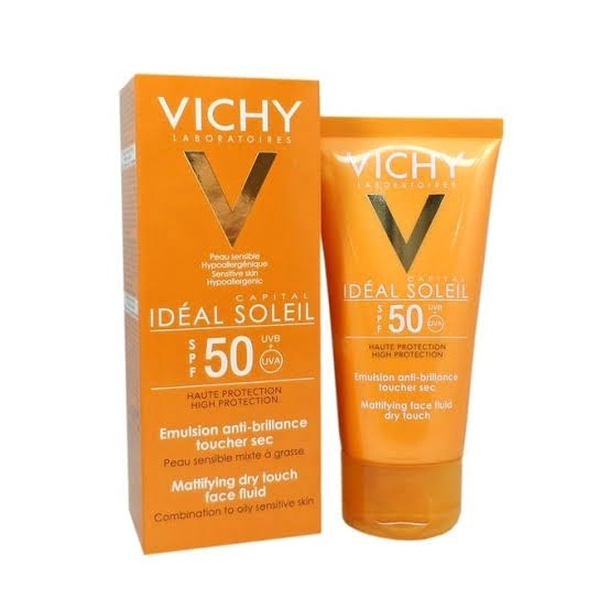 Vichy Idéal Soleil SPF50 Émulsion Anti Brillance Toucher Sec 50ml