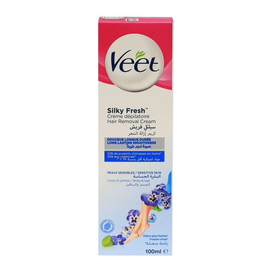 Veet Silky Fresh Sensitive Skin Hair Removal Cream 100ml Clic Pharma