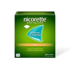 Nicorette Gomme à Mâcher Fruits 4g Nicotine B105