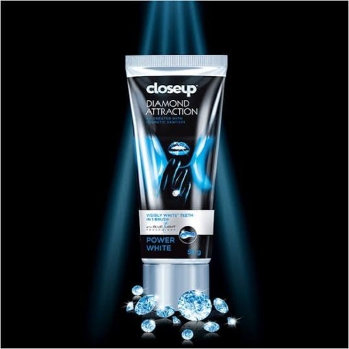 Closeup Gel Dentifrice Power White Diamond Attraction