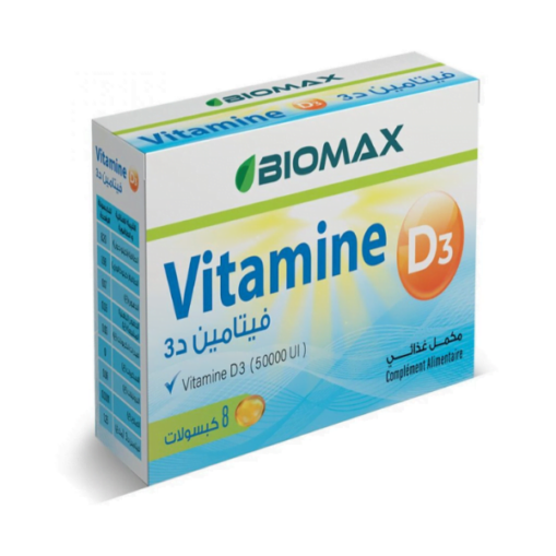 Biomax Vitamine D3 50.000UI B/8